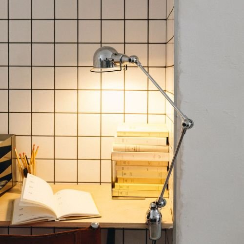 Jieldé Signal SI332 – Lampe à Étau, 2 Bras Articulés de 30 cm, Réflecteur Ø10 cm