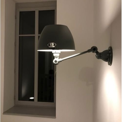 PACK DUO Jieldé Aicler AIC701 - Wandleuchte 1 Gelenkarm von 17 cm und Gebogenem Reflektor 2