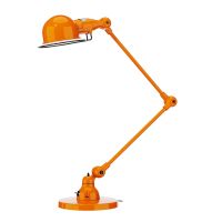 Jieldé Signal SI333 - Industrial Table Lamp - 2 Adjustable Arms (2x30 cm) - Tiltable Reflector Ø10 cm - H 70 cm