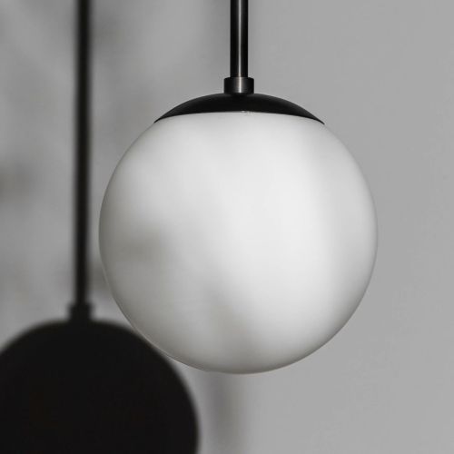 Globe Single – Suspension – Schwung – Verre au choix – LED E14 – Ø 20 cm