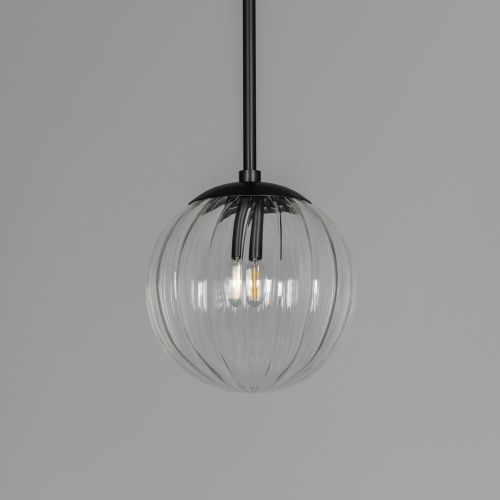 Globe Single – Suspension – Schwung – Verre au choix – LED E14 – Ø 20 cm