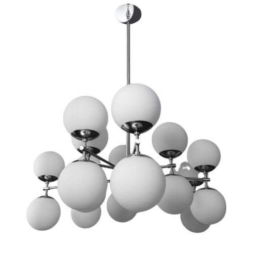 Zodiac – Chandelier / Pendant Light – Schwung – 18 E14 Lights – L 131 cm