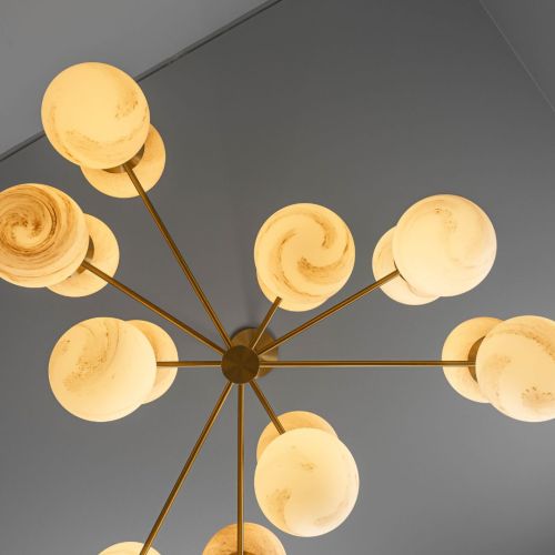 Zodiac – Lustre suspension – Schwung – 18 lumières E14 – L 131 cm