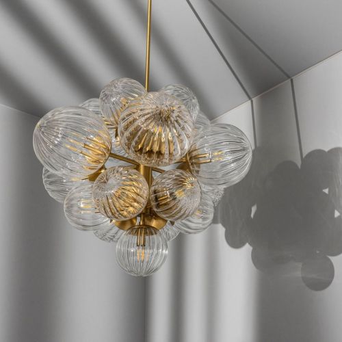 Nova – Kronleuchter / Pendelleuchte – Schwung – 19-flammig E14 – L 69 cm