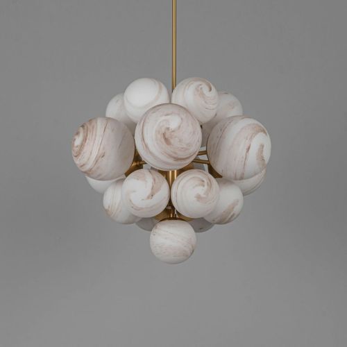 Nova – Chandelier / Pendant Light – Schwung – 19 E14 Lights – L 69 cm