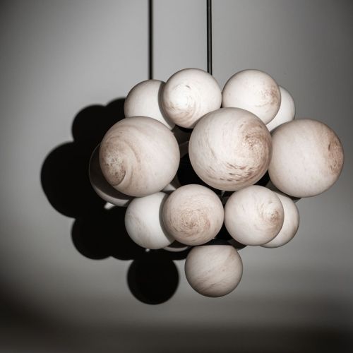 Nova – Kronleuchter / Pendelleuchte – Schwung – 19-flammig E14 – L 69 cm