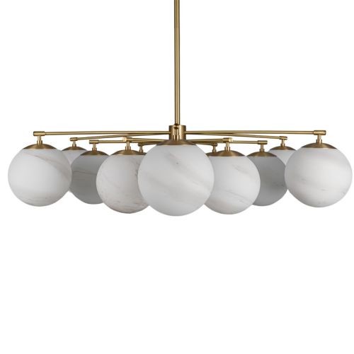 Orion Round – Kronleuchter / Pendelleuchte – Schwung – 12-flammig E14 – Ø 121 cm