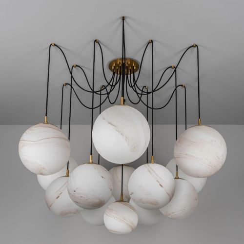 Spider – Chandelier / Pendant Light – Schwung – 13 E14 Lights – L 159 cm