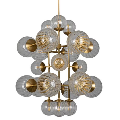 Glow – Lustre suspension – Schwung – 21 lumières E14 – L 81 cm