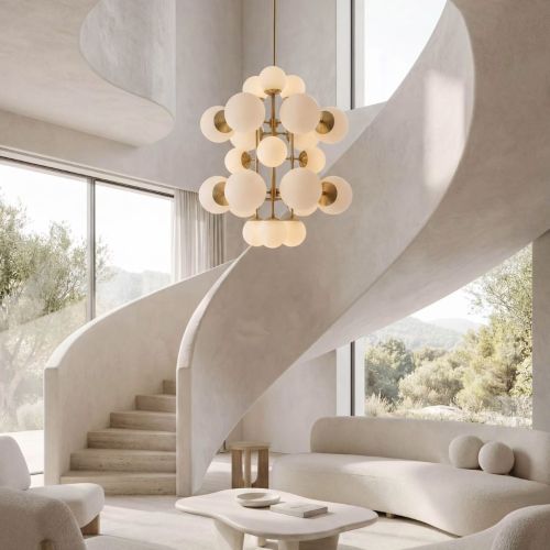 Glow – Chandelier / Pendant Light – Schwung – 21 E14 Lights – L 81 cm 2