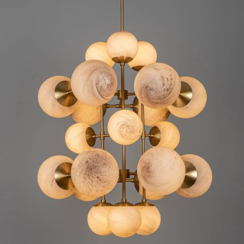 Glow – Kronleuchter / Pendelleuchte – Schwung – 21-flammig E14 – L 81 cm