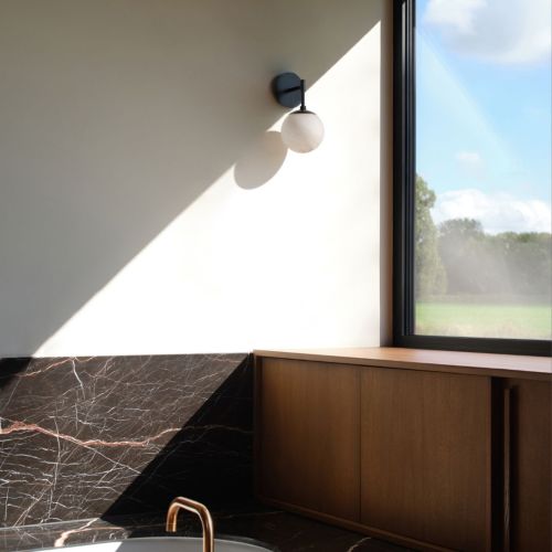 Sunset – Applique murale – Schwung – Globe en verre – LED E14 – H 31 cm