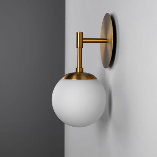 Sunset – Applique murale – Schwung – Globe en verre – LED E14 – H 31 cm