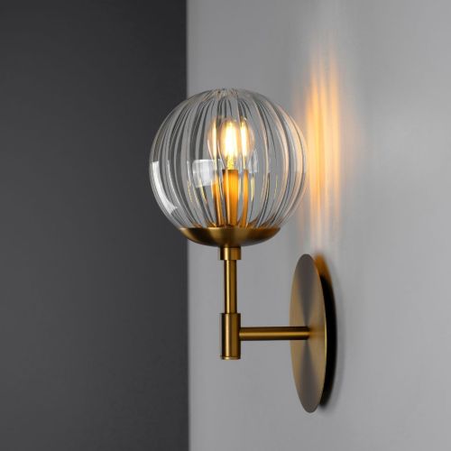 Sunset – Wall Light – Schwung – Glass Globe – E14 LED – H 31 cm