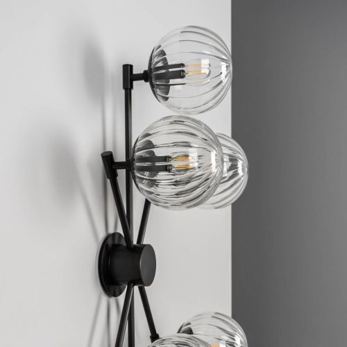 Orion 6 – Wand- / Deckenleuchte – Schwung – 6-flammig E14 – H 85 cm