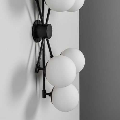 Orion 6 – Applique murale / Plafonnier – Schwung – 6 lumières E14 – H 85 cm