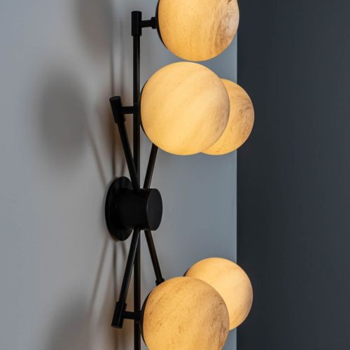 Orion 6 – Wand- / Deckenleuchte – Schwung – 6-flammig E14 – H 85 cm