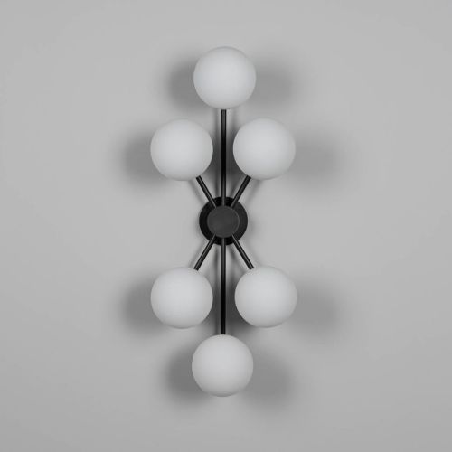 Orion 6 – Wand- / Deckenleuchte – Schwung – 6-flammig E14 – H 85 cm