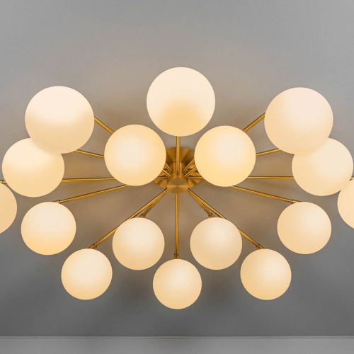 Orion Oval – Ceiling Light / Rod Pendant – Schwung – 16 E14 Lights – L 155 cm