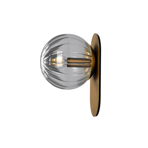 Adrion S – Wand- / Deckenleuchte – Schwung – Glaskugel – E14 LED – H 23 cm