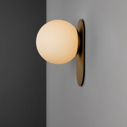 Adrion S – Applique murale / Plafonnier – Schwung – Globe en verre – LED E14 – H 23 cm