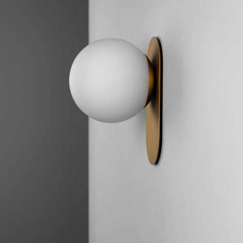 Adrion S – Wall / Ceiling Light – Schwung – Glass Globe – E14 LED – H 23 cm