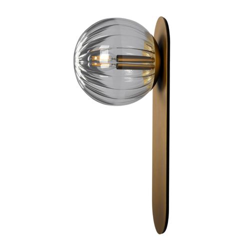 Adrion L – Wand- / Deckenleuchte – Schwung – Glaskugel – E14 LED – H 38 cm