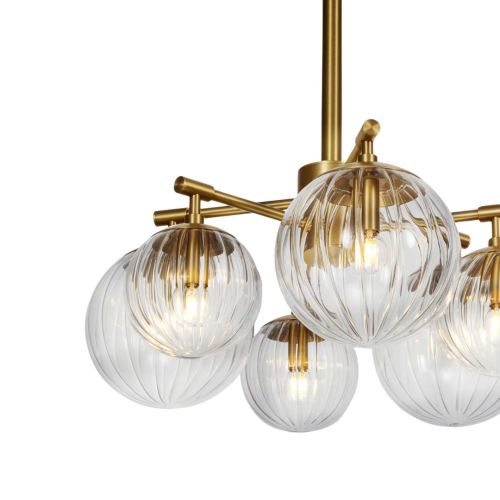 Orion Mix – Pendel- / Deckenleuchte – Schwung – 6-flammig E14 – L 155 cm