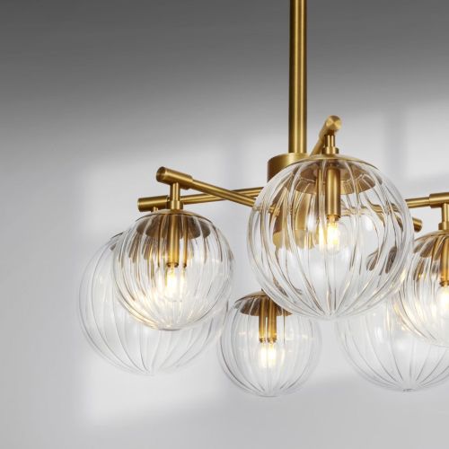 Orion Mix – Pendant / Ceiling Light – Schwung – 6 E14 Lights – L 155 cm
