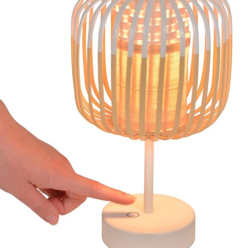 Bamboo Mini – Lampe de table portable sans fil – Forestier – Arik Levy – LED 3W IP65 – H 28 cm