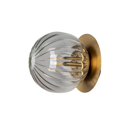 Pulsar 150 – Wand- / Deckenleuchte – Schwung – Glaskugel – E14 LED – Ø 15 cm