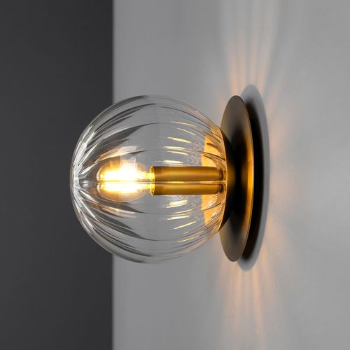 Pulsar 150 – Wand- / Deckenleuchte – Schwung – Glaskugel – E14 LED – Ø 15 cm