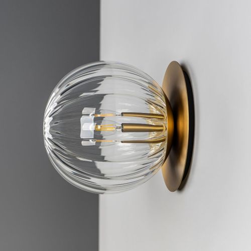 Pulsar 200 – Wall / Ceiling Light – Schwung – Glass Globe – E14 LED – Ø 20 cm