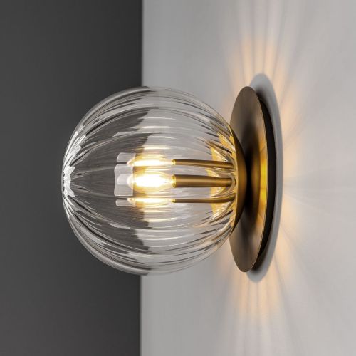 Pulsar 200 – Wall / Ceiling Light – Schwung – Glass Globe – E14 LED – Ø 20 cm