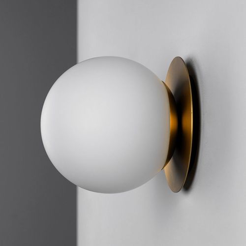 Pulsar 250 – Wall / Ceiling Light – Schwung – Glass Globe – E14 LED – Ø 25 cm