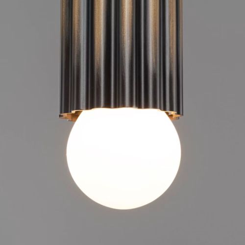 Vesta Single XLG – Suspension – Schwung – Laiton massif – LED E14 – H 431 cm