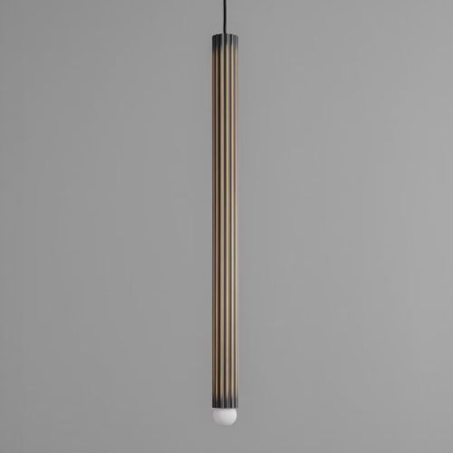 Vesta Single XLG – Pendant Light – Schwung – Solid Brass – E14 LED – H 431 cm