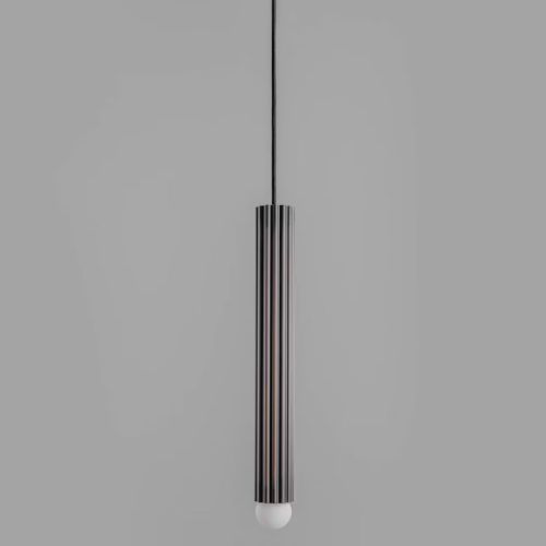 Vesta Single MD – Pendelleuchte – Schwung – Massives Messing – E14 LED – H 397 cm