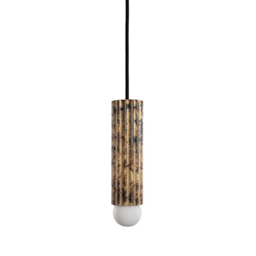 Vesta Single SM – Suspension – Schwung – Laiton massif – LED E14 – H 377 cm