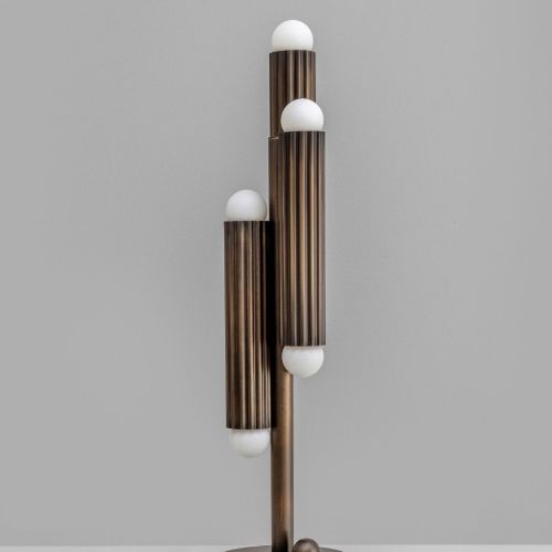 Vesta Table – Table Lamp – Schwung – Solid Brass – 6 E14 LEDs – H 61 cm