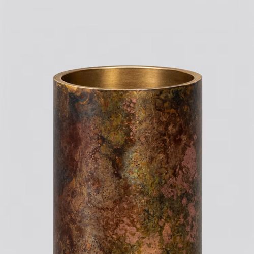 Vesta Pendant – Suspension – Schwung – Laiton massif – 6 LED E14 – H 102 à 192 cm