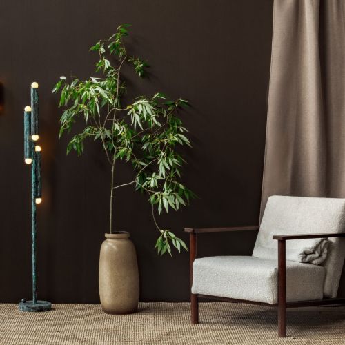 Vesta Floor – Floor Lamp – Schwung – Solid Brass – 6 E14 LEDs – H 153 cm 2