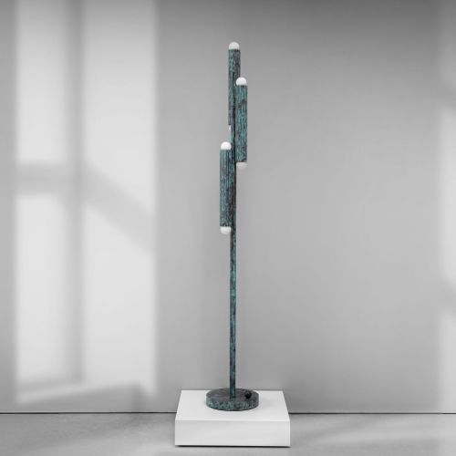 Vesta Floor – Floor Lamp – Schwung – Solid Brass – 6 E14 LEDs – H 153 cm