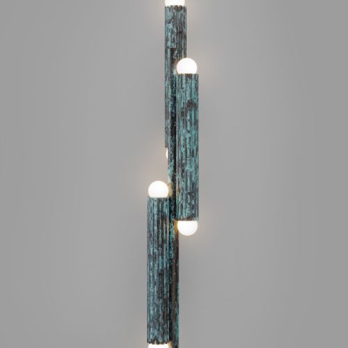Vesta Floor – Floor Lamp – Schwung – Solid Brass – 6 E14 LEDs – H 153 cm
