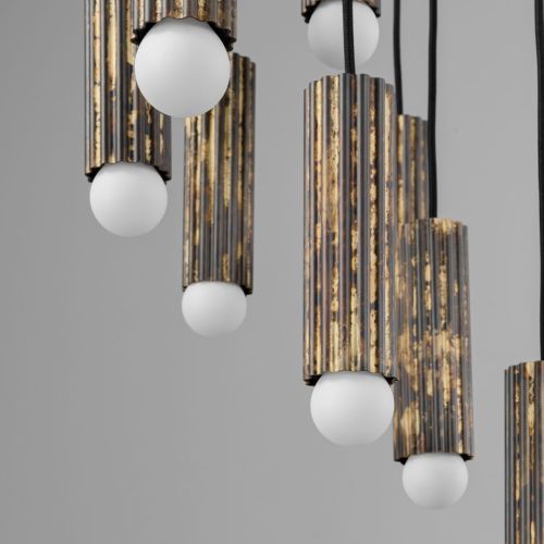 Vesta Cluster 32 – Chandelier / Pendant Light – Schwung – Solid Brass – E14 LED – Ø 90 cm