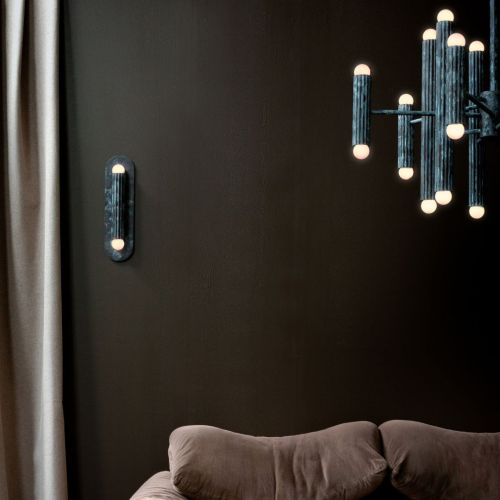 Vesta Round 24 – Kronleuchter / Pendelleuchte – Schwung – Massives Messing – 24 E14 LEDs – Ø 80 cm