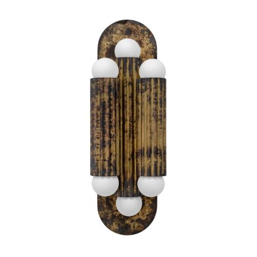 Vesta Triple – Wall / Ceiling Light – Schwung – Solid Brass – 6 E14 LEDs – H 38 cm
