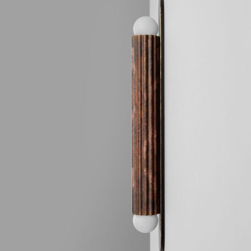 Vesta MD – Wall / Ceiling Light – Schwung – Solid Brass – 2 E14 LEDs – H 38 cm